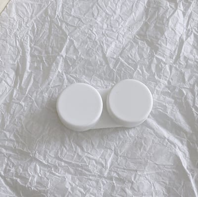 Cabantis Lenshouder - Handige Bewaarcase - 1x Wit