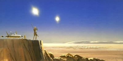 Fotobehang - Star Wars Classic RMQ Mos Eisley Edge 500x250cm - Vliesbehang