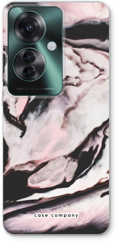 Case Company® - Hoesje geschikt voor Oppo Reno 11 F hoesje - Roze stroom - Soft Cover Telefoonhoesje - Bescherming aan alle Kanten en Schermrand