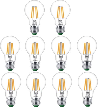 10 stuks | Philips LED Peer 2.3W 485lm 2700K Helder Niet-Dimbaar | Energielabel A | E27 | Extra Warm Wit | 2.3 watt | 50.000 Branduren