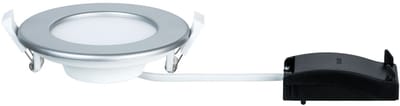 LED-inbouwpaneel IP44 rond 115 mm 6W 390lm 4000K Chroom mat