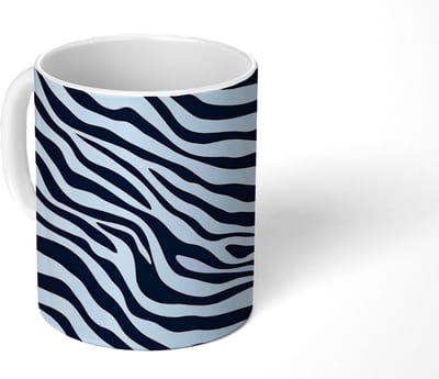 Mok - Koffiemok - Zebraprint - Dynamisch - Roze - Mokken - 350 ML - Beker - Koffiemokken - Theemok