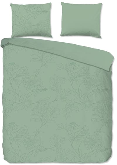 Pure dekbedovertrek bloemen - 2 persoons 200x200/220 cm - Lichtsalie - Microvezel