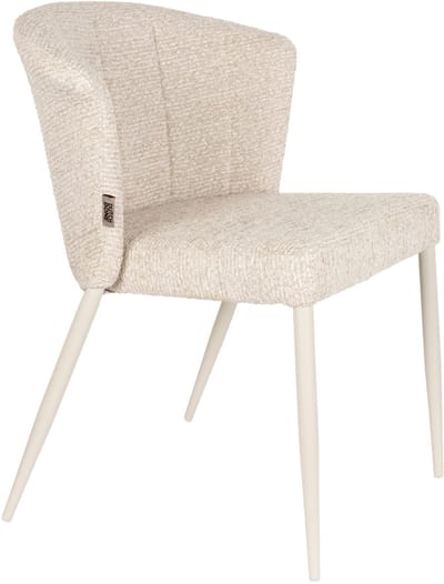 Dutchbone Georgia Eetkamerstoelen Beige - Set van 2
