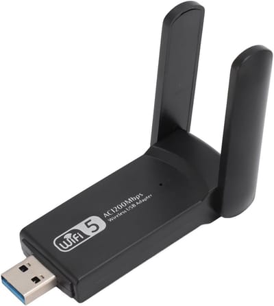 Krachtige 1200Mbps USB 3.0 WiFi Adapter Dual-Band 5GHz AC met Hoge Zendontvangst Antennes