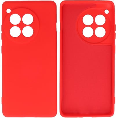 Hoesje Geschikt voor de OnePlus 12R - Fashion Backcover Hoesje - Colorful Telefoonhoesje - Rood
