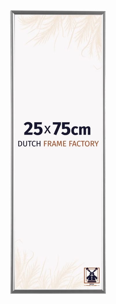 Fotolijst 25x75 cm - Kunststof - Zilver Hoogglans - Easy