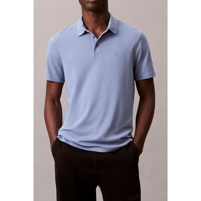 Calvin Klein Ss Supima Chest Emb Tee Dusty Sailor Blue Taglia: M | Polo Outlet | Uomo | Blu