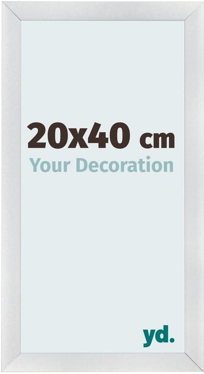 Your Decoration - Fotolijst 20x40 cm - MDF - Zilver Mat - Pisa