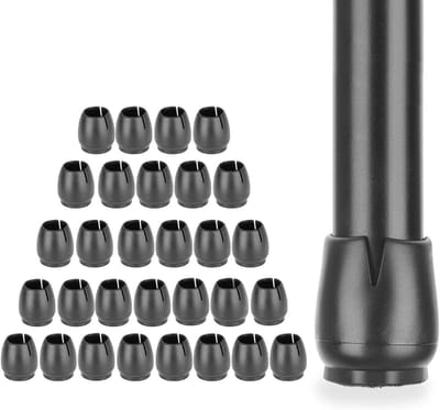 32 Stuks Rubberen Stoelpoot Beschermers voor Ronde Tafel- en Stoelpootjes 12-16 mm