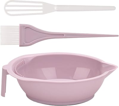 Haarverf Kom Set - Kleur Gereedschap - Doe-het-zelf Kleuren - Ergonomisch Ontwerp - 4 Sets - Roze