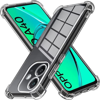 Casemania Hoesje Geschikt voor Oppo A40 / A40m / A60 5G - Transparant - Anti-Shock Hybrid Back Cover