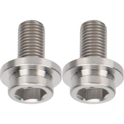 2 stuks Fiets Titanium Legering Crankarm Bevestigingsschroefbouten voor Brompton Vouwfiets gray