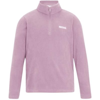 Regatta - Geweldige Outdoors Kinder Hot Shot II Half Zip Fleece Hoodie (Lila poeder)