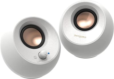 Desktop Luidsprekers - PC Speakers - Muziek Luisteren - Duidelijke Dialoog - 8W RMS - Wit