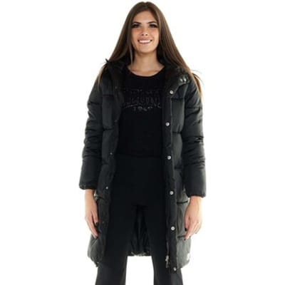 Mantel Leone 1947 Woman Hoody Nylon Jacket Blackout