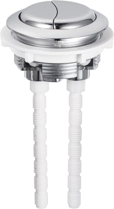 Toilet Spoelknop - Stortbak Onderdeel - WC Reparatie - Dubbele Spoelfunctie - 50mm Gat - Zoals Afgebeeld