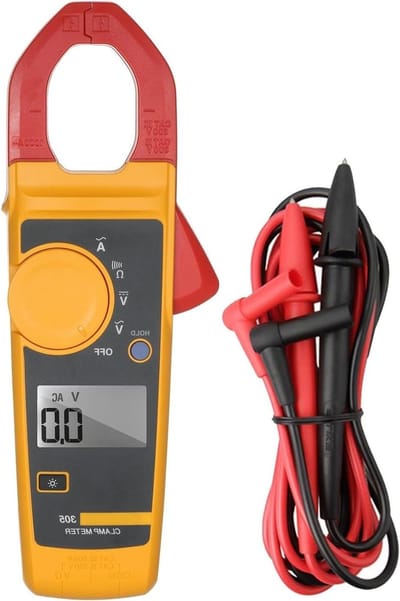 Handheld stroomtang - Digitale multimeter - Elektra meten - Groot meetbereik - 30 mm kaak - Oranje rood