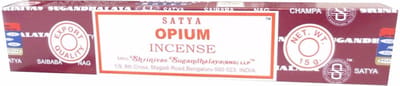 Satya Nag Champa wierook stokjes - Opium - 1x pakje van 12 stuks - 15 gram