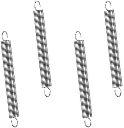 Trekveren met haak - Spanveer Verlengveer - Bevestigen en Spannen - Roestvrij staal 304 - 45 mm 20 stuks - Zilverkleurig