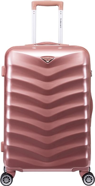 Decent EXCLUSIVO-ONE Grote maat koffer 77x48x28 – Reiskoffer met wielen - Lichtgewicht koffer – Reiskoffer groot - Veilig TSA Cijferslot – Rosé