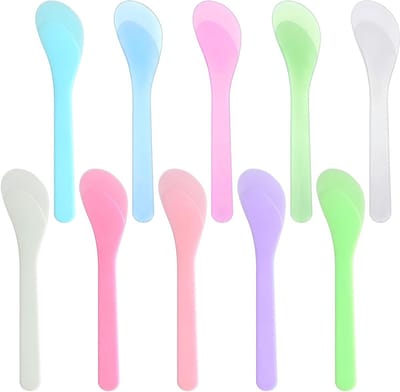 20 stuks metalen spatels voor cosmetica, make-up applicators en huidverzorging, ideaal voor crèmes en maskers