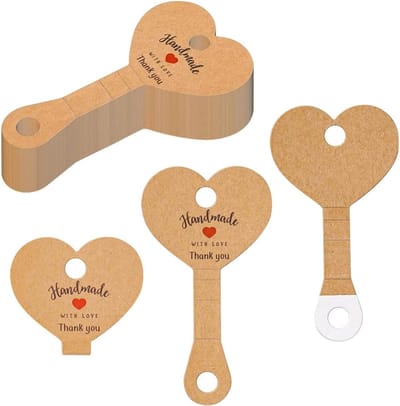 Prijskaartjes - 100 stuks - Hangtag - Papier - Prijslabel - Cadeaulabels - Kaarten - Beschrijfbare - Voor sieraden, kleding, ringen, kettingen, oorbellen, prijsidentificatie - 10*5CM