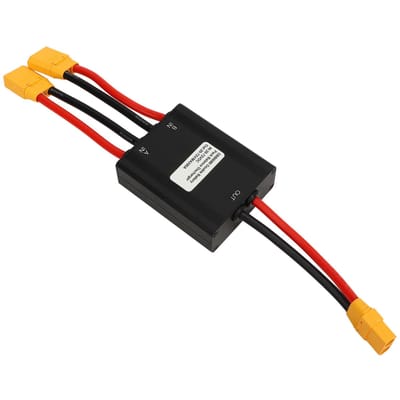 Convertisseur de décharge de batterie double pour vélo électrique, adaptateur de module parallèle à double batterie de 20 V à 72 V black