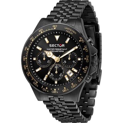 Montre Homme Sector 230 Chronographe Acier Inoxydable Cadran Noir Quartz R3273661029 100M