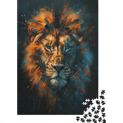 Legpuzzel 1000 - Volwassenen Kinderen - Ontspanning Hobby - Premium Karton - 75x50cm - Leeuw Stijl