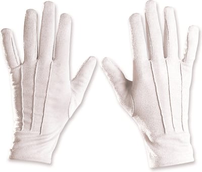 witte handschoenen
