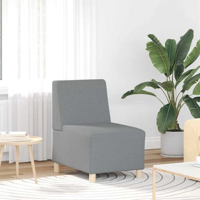 vidaXL - Modulaire - Sofa - Eenheid - Armless - 3 - st - Lichtgrijs - Stof