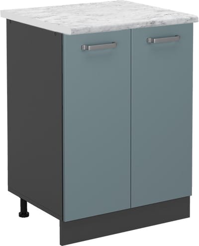 Vicco R-Line Keukenonderkast – 60 cm WB Marmer Blauw-grijs