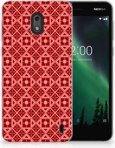 Nokia 2 TPU bumper Batik Rood