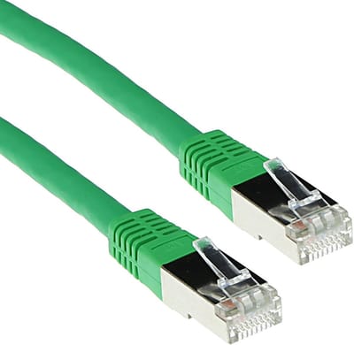 ACT Groene 15 meter LSZH F/UTP CAT5E patchkabel met RJ45 connectoren IB7715