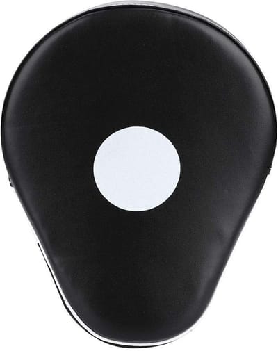Dailygoods- Handschoen Ponsen Pad - Lichtgewicht Boksen - PU Materiaal - Schuim - Zwart/Wit - 25 x 20 x 7 cm - Stootkussen