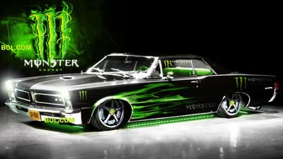 MONSTER ENERGY METALEN WANDBORD 30X20 CM, METALEN-WANDBORD - MUURPLAAT - VINTAGE - RETRO - HORECA- BORD-WANDDECORATIE -TEKSTBORD - DECORATIEBORD - RECLAMEPLAAT - WANDPLAAT - NOSTALGIE -CAFE- BAR -MANCAVE- KROEG- MAN CAVE