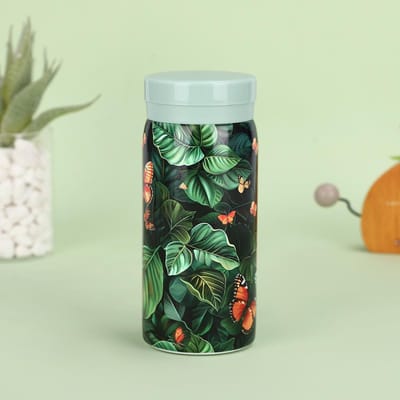 Nouvelle tasse de poche imprimée en acier inoxydable, double vide, mini-thermos, haute qualité, portable et pratique 200ml