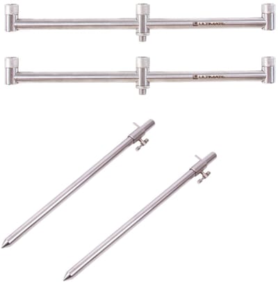 Ultimate Stainless Steel Buzzerbars and Banksticks Set 3-Rod - Karper Set