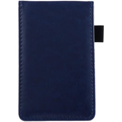 Agenda de poche A7 avec couverture en cuir, petit carnet de notes, agenda d'affaires, mémos, papeterie scolaire et de bureau bleu
