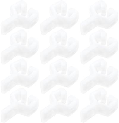 Dailygoods- Gordijnrail Haken - 150 Stuks - Smalspoor Glijders - 26,5 mm x 13,3 mm - Nylon Materialen - Verbeterde Glijprestaties - Gordijnglijders