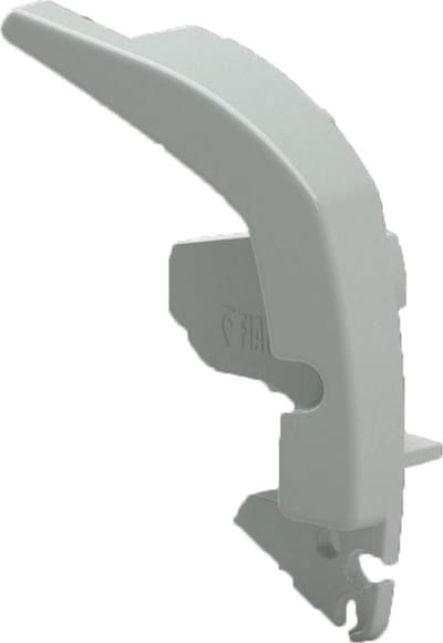 Fiamma F80S Eindkap Lead Rail Links Wit