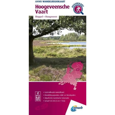 Hoogeveensche-Vaart 1:33.333 - Anwb Wandelregiokaart