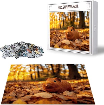 Houten Puzzel - Volwassen Puzzel - Ontspanning Thuis - Letters op Achterkant - 1314 Stukjes - Herfstkleuren