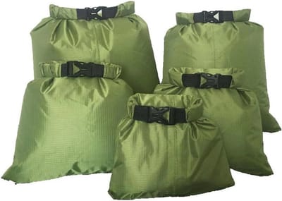 Waterdichte tas set - 5-delige dry bags voor outdoor activiteiten - 1,5L tot 6L