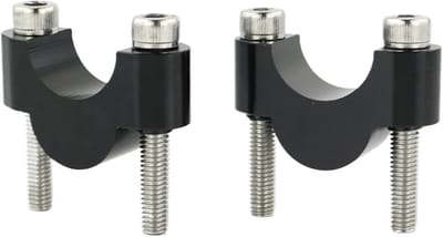 Stuurverhogers Motorfiets - Stuur Riser Fat Bar - Comfortabeler Rijden - Universele 28mm Montage - 20 mm Verhoging - Zwart