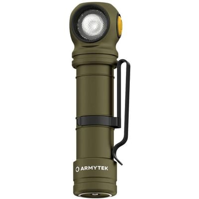 ArmyTek Wizard C2 Pro Max Olive White F06701CO Zaklamp LED Met riemclip, Met holster werkt op een accu 4000 lm 149 g