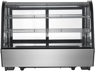 Koelvitrine voor bakkerijen 146L met 2 lagen voor gebak en snacks