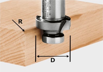 Festool R4 27,0mm Freesbit Afrondfrees - HW R4-OFK 500 - 490094