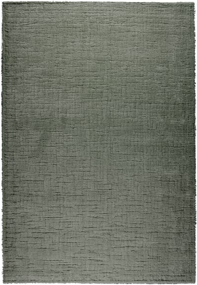 Rugsman Kyoto 014.0500.4343 Vloerkleed - 160 x 230 cm - Groen - Rechthoekig - Polyester - Eetkamer, Woonkamer, Slaapkamer - Effen - Modern